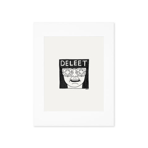 "DELETE!" - ORIGINAL ARTWORK BY JULES