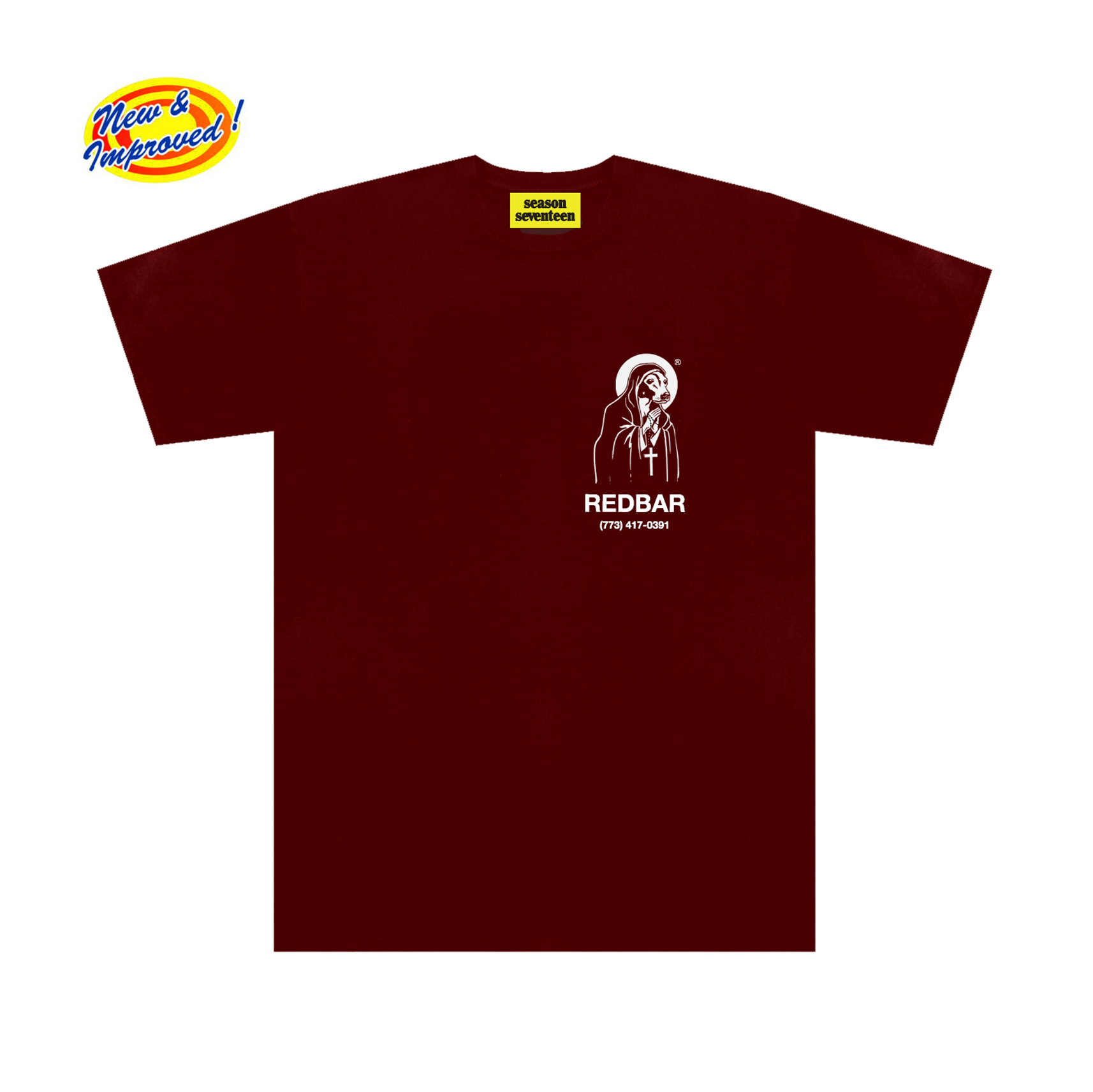 REDBAR HELPLINE T-SHIRT (2019 VERSION) (WINE)